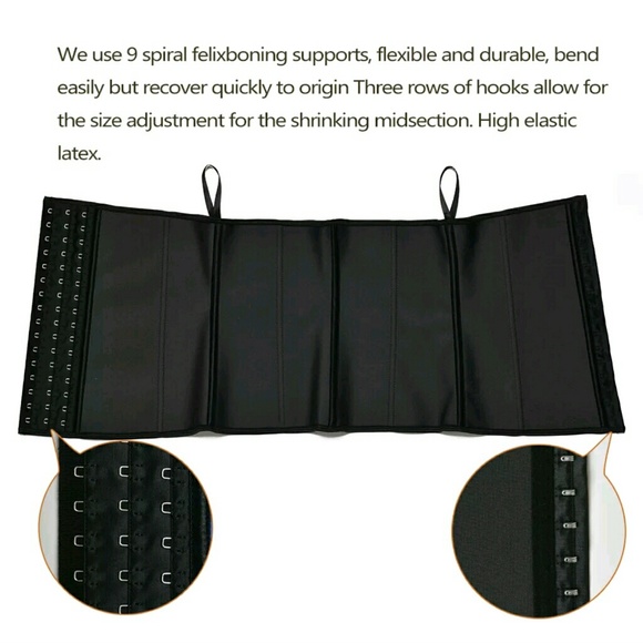 Waist Trainer Corset Black Sz (L) Premium Quality - Picture 2 of 4